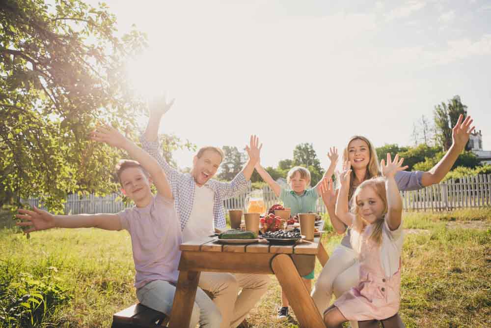 Image of family enjoying public park