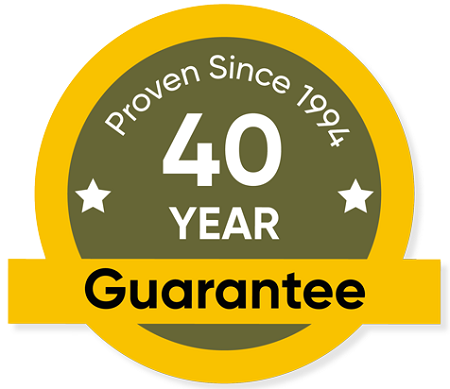 40yr Guarantee badge