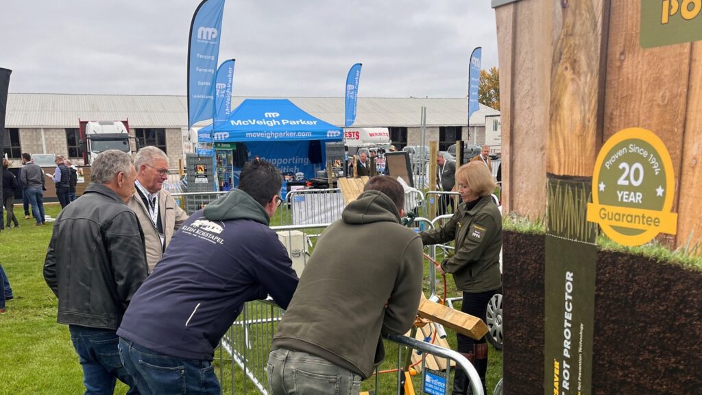 Postsaver demonstration area at FenceX 2025