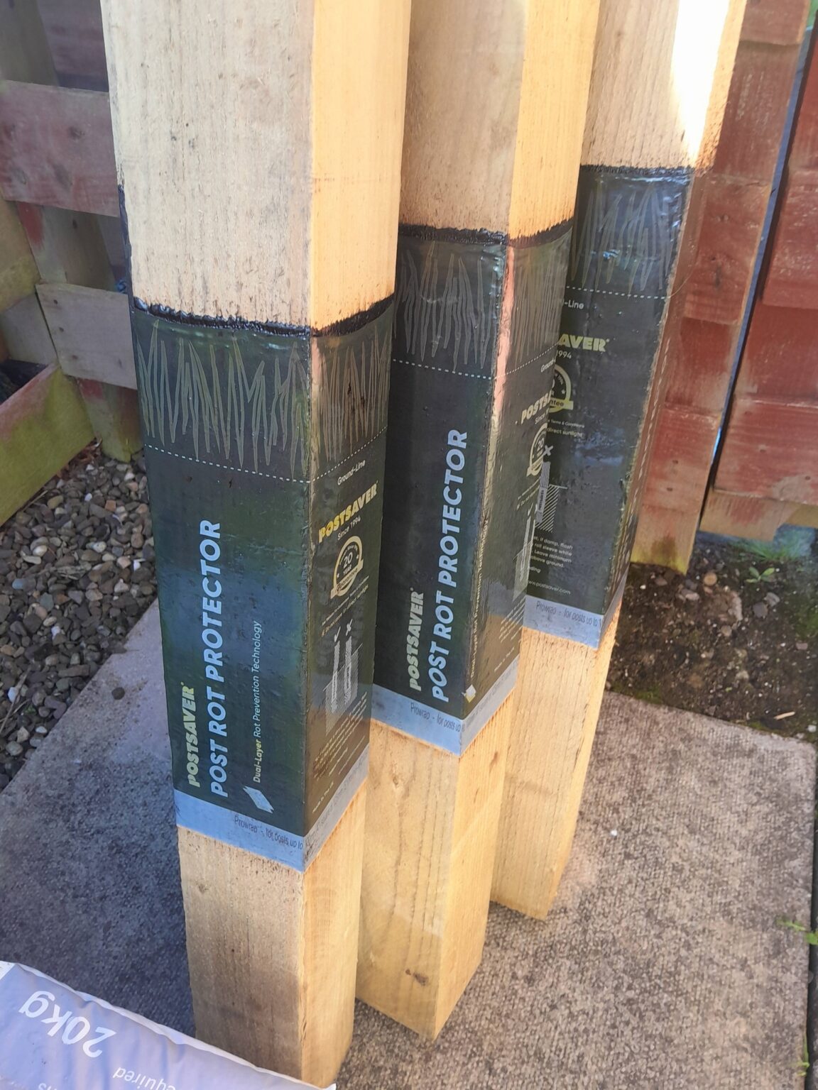 Fence Post Rot Protector Sleeves | Postsaver Pro-Wrap