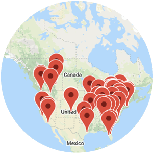 Postsaver USA Map