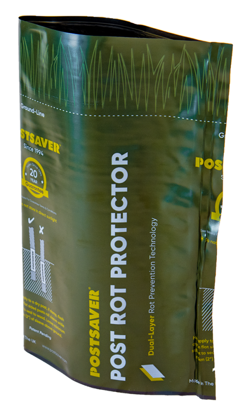 Postsaver Rot Protector Sleeve - Postsaver rot protectors offer Total Protection against ground line rot, and are the only Full Barrier option available. 