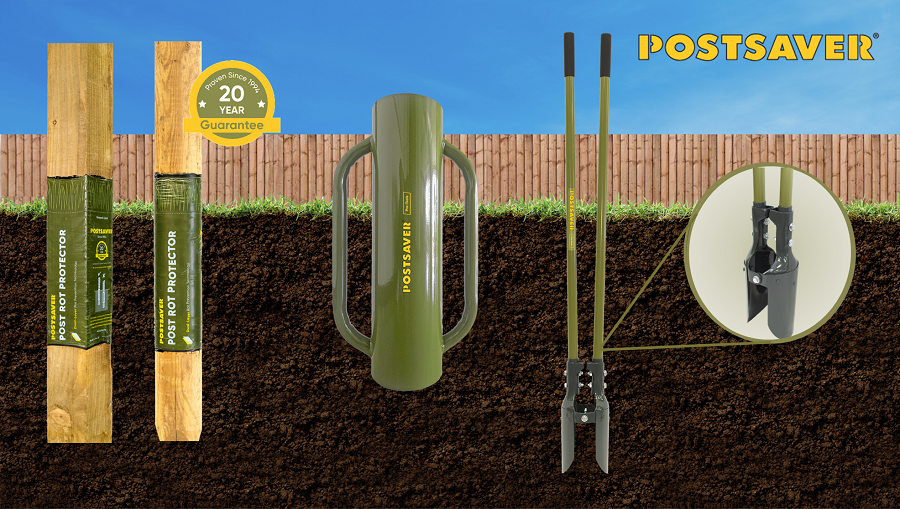 Postsaver Sleeved posts and installation tools