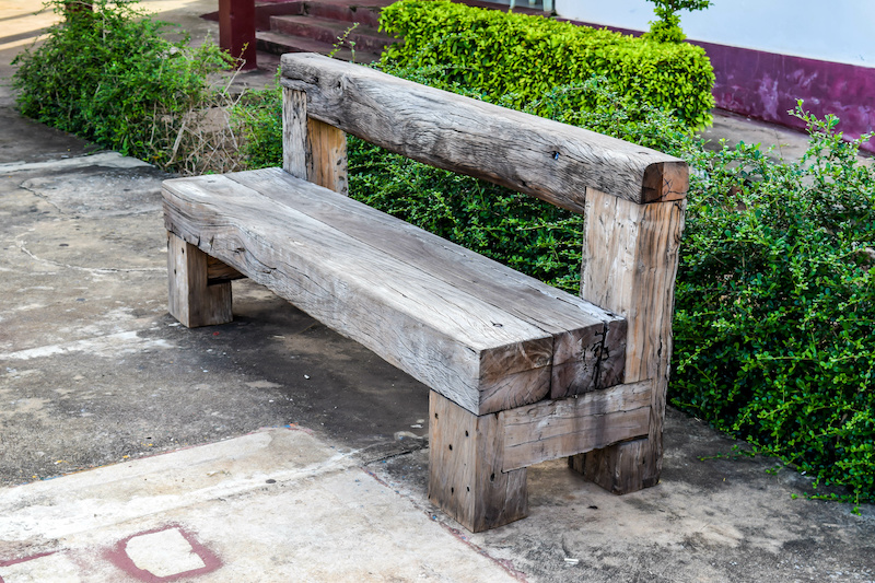 Garden bench made from sleepers online